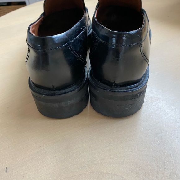Reformation Black Patent Leather Penny Loafers - Picture 5 of 6